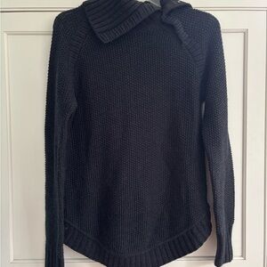 Lululemon Navy Turtleneck Sweater with Snaps